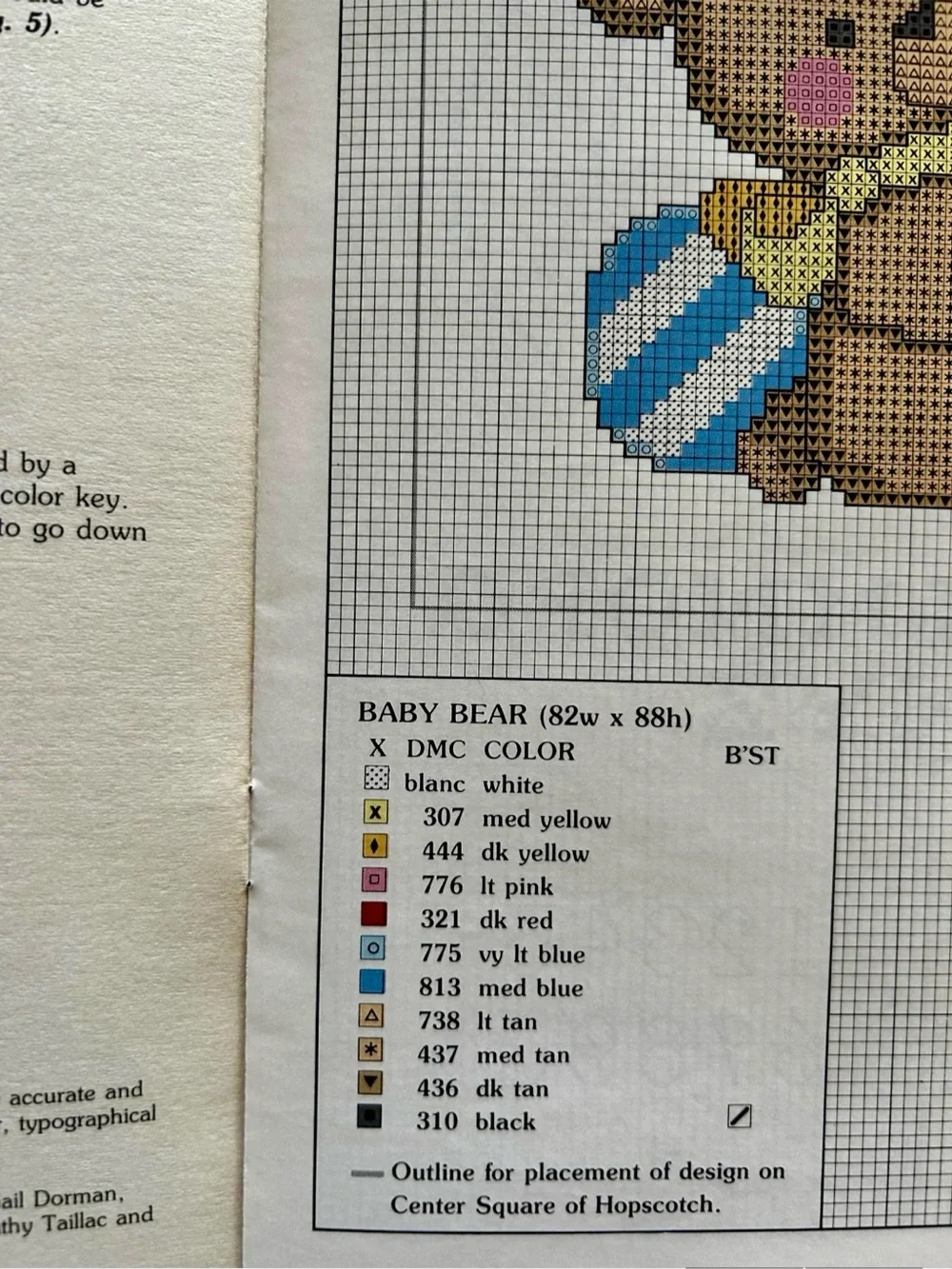 Hopscotch for Baby Cross Stitch Pattern – Leisure Arts Leaflet 320 (1984)